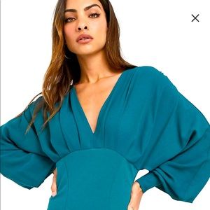 ASOS Design MIdi Dress with Chiffon sleeves
